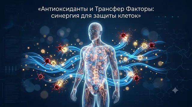 Антиоксиданты и Трансфер Факторы: синергия для защиты клеток от окислительного стресса